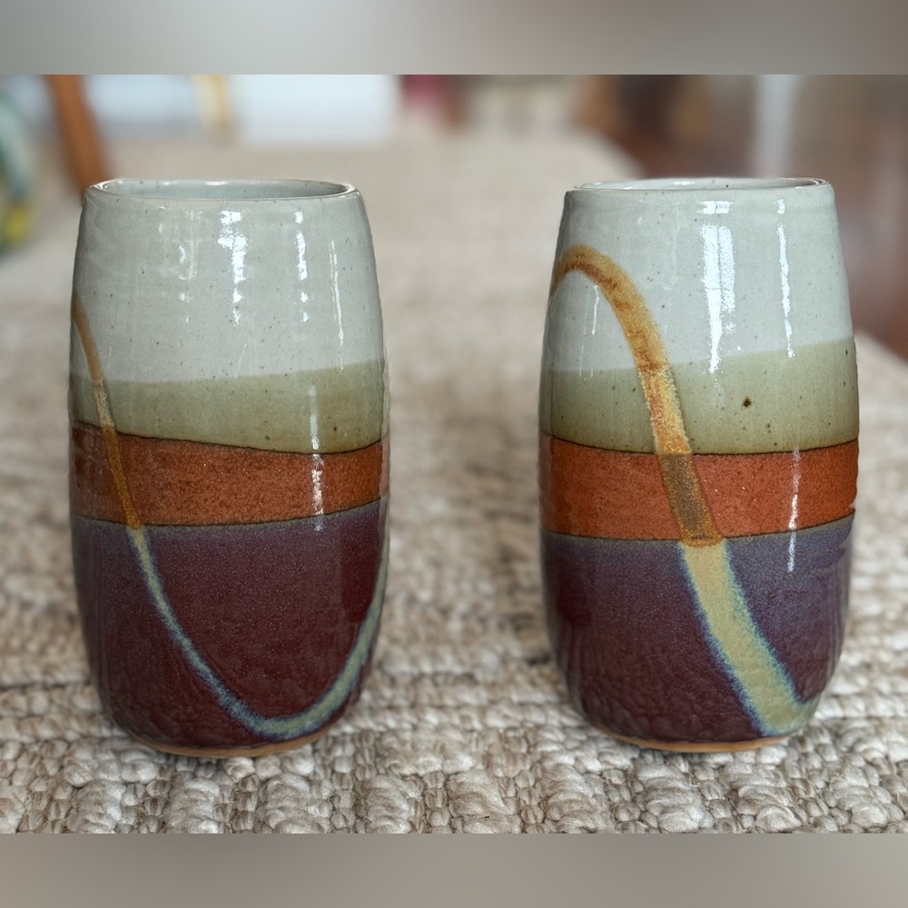 Handcrafted Ceramic Tumblers – Set of 2